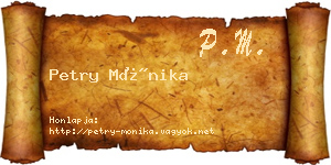 Petry Mónika névjegykártya