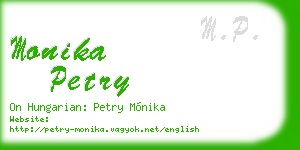monika petry business card
